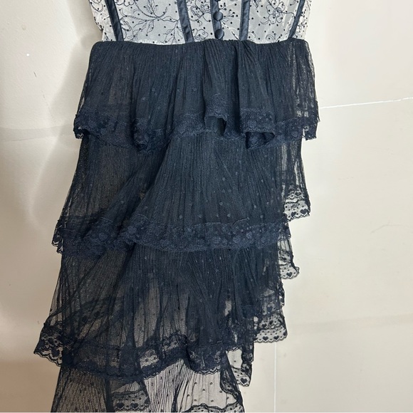 FOR LOVE & LEMONS Freya Slip Black Corset Tulle Dress - Picture 6 of 10